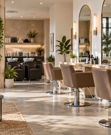 Modern kuaför ve güzellik salonu